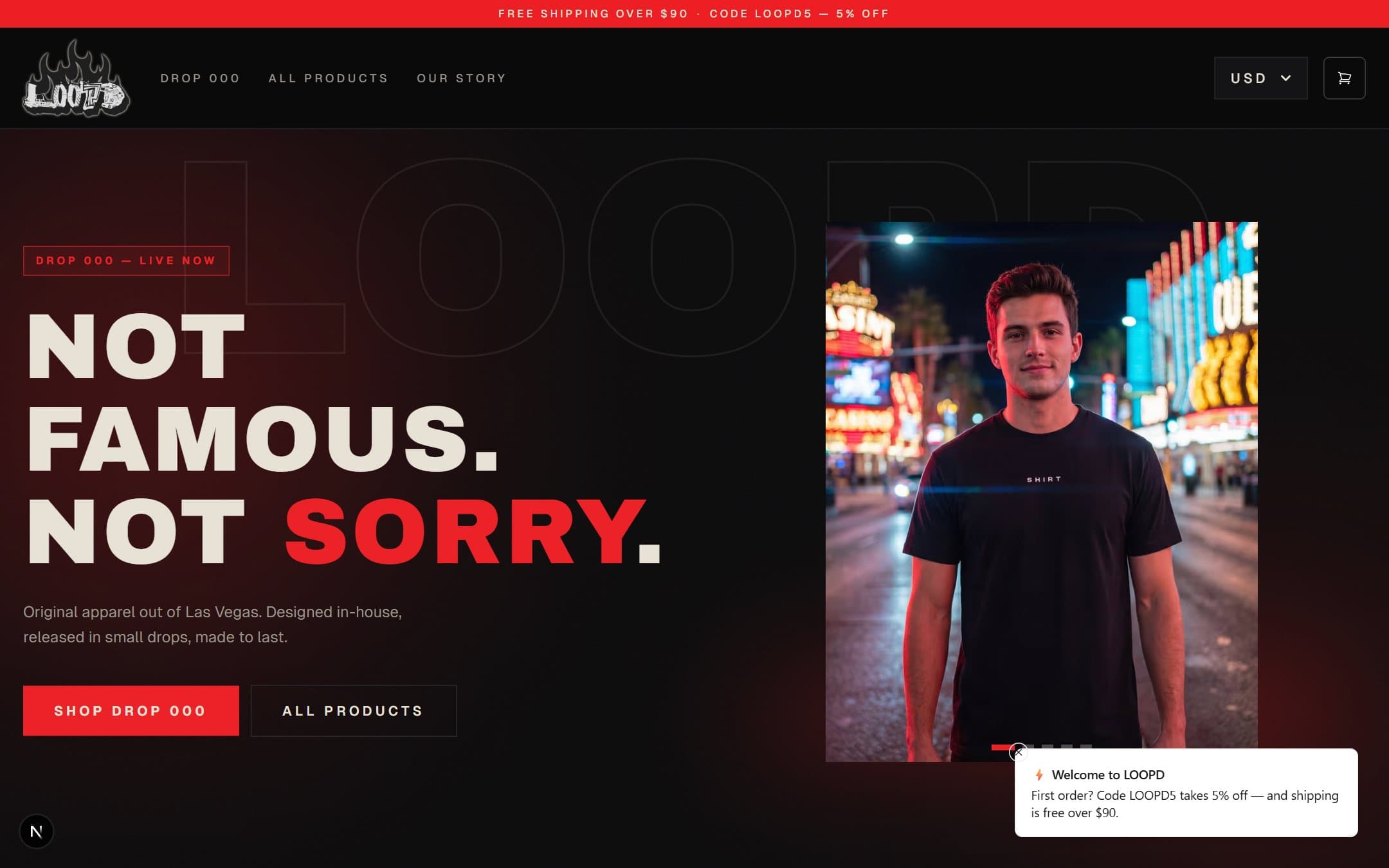 LOOPD website preview