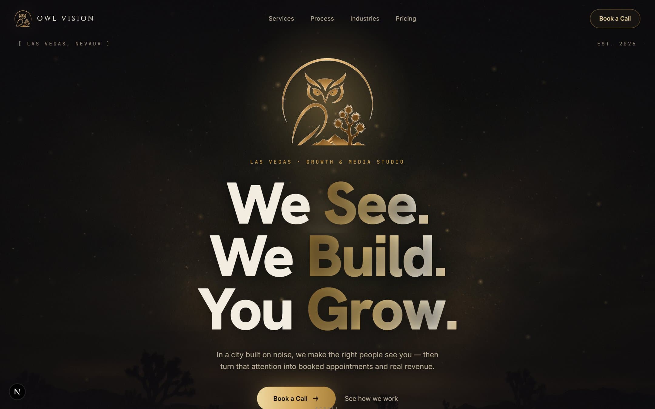 Owl Vision Agency website preview
